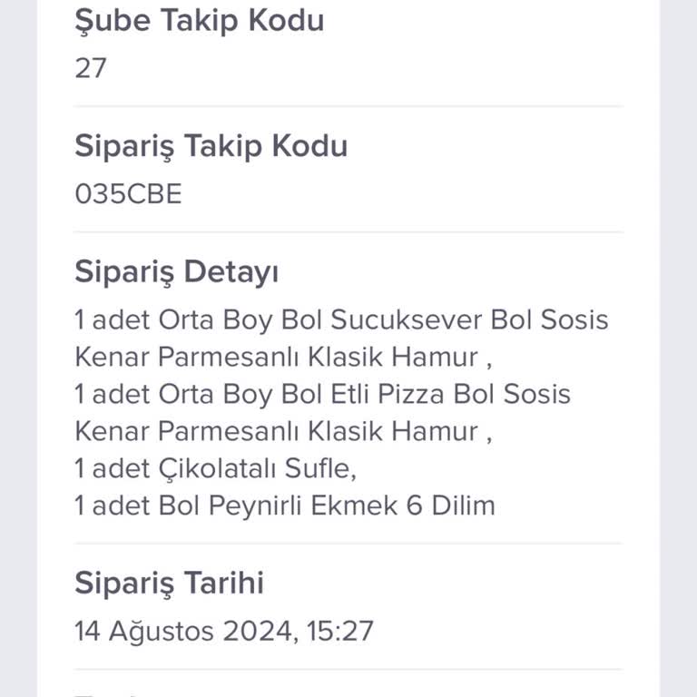 Domino's Pizza Sipariş Gecikmesi Ve Müşteri Hizmetleri Sorunu