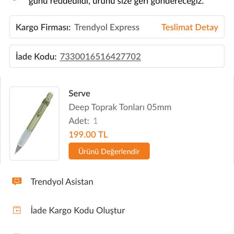 Dolap Yanlış Gönderilen Kargo Ve İade Sorunu