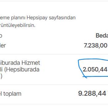 Alınmayan Hizmetin Bedeli Yansıtılıyor Hepsiburada Tarafından