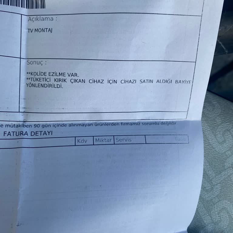 Aksu Çarşı Hasarlı TV Ve İlgisiz Mağaza Sorunu