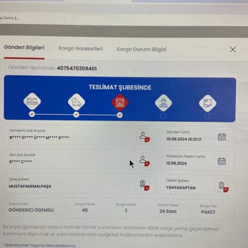 Aras Kargo Yahyakaptan Şubesi Kargoyu Teslim Etmiyor