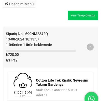 Ceyizevi.com Online Siparişimde Yaşadığım Sorunlar Ve İletişim Problemleri