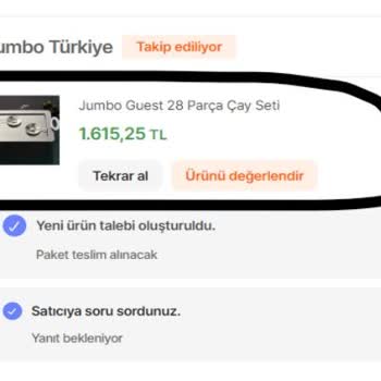 Hepsiburada Aracığı İle Jumbo'dan Alınan Ürün
