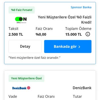 On Dijital Bankacılık Sıfır Faizli Kredi Yanıltmacası!