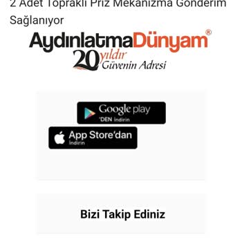 AydınlatmaDünyam Eksik Ürün Gönderimi