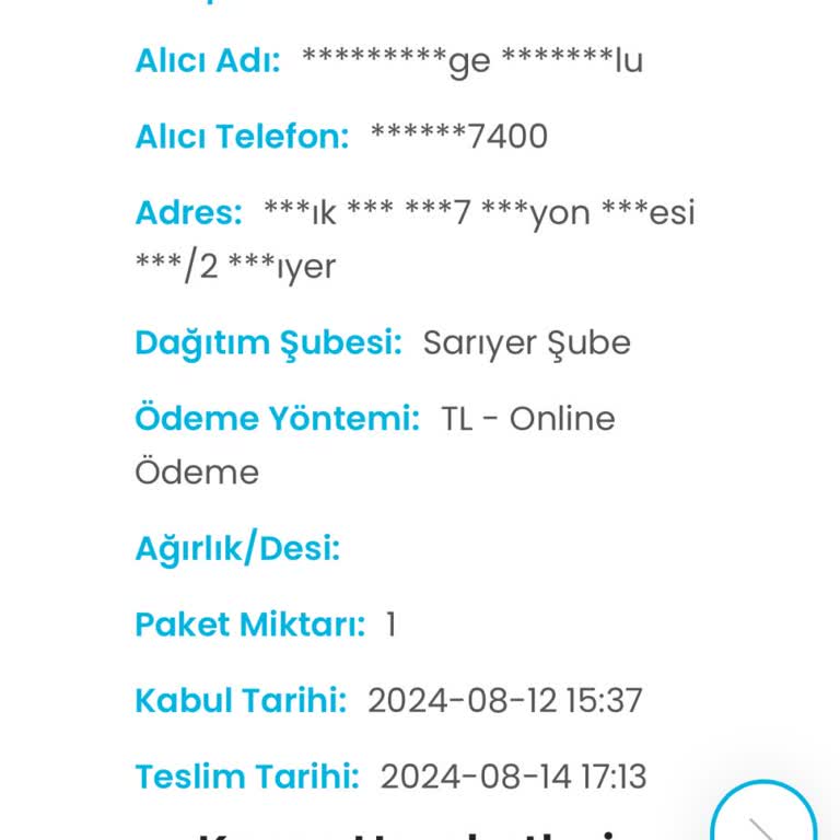 Kargoist Kargomu Teslim Etmedi