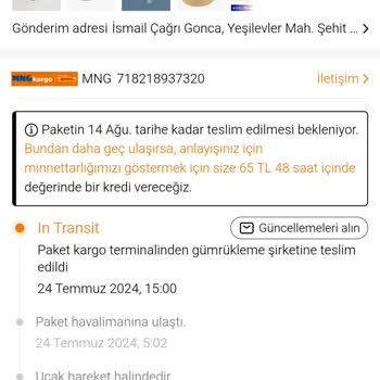 MNG Kargo Siparişimi 20 Gündür Gümrükten Geçirmiyor.