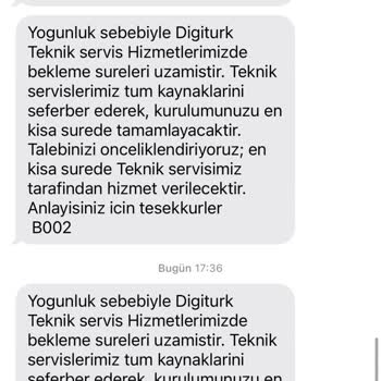 Digiturk Sorunlarımın Giderilmesini İstiyorum