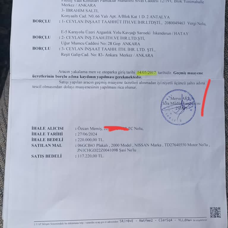 Tüvtürk Geçmiş Muayene Ücreti