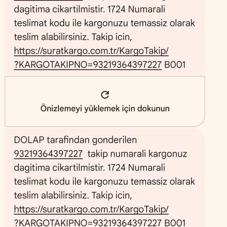 Sürat Kargo Ağrı Şubesi Teslimat Sorunu