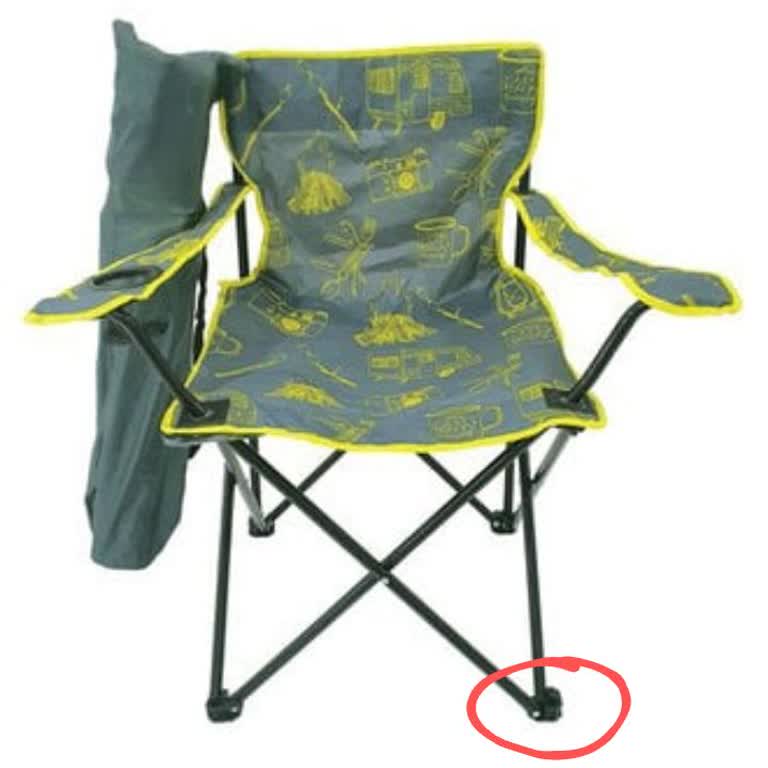 Migros Kamp Sandalyesi Ayağı Kırıldı