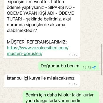 vozolcesitleri.com Sipariş Sonrası İletişim Sorunları Ve Ürün Teslimatı