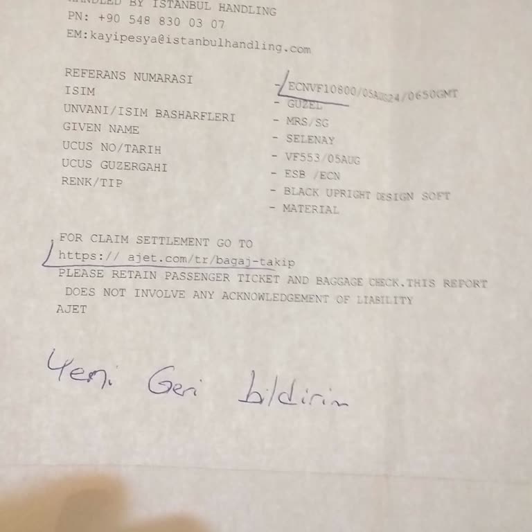 AJet Valiz Hasarı Ve Müşteri Hizmetleri Sorunu