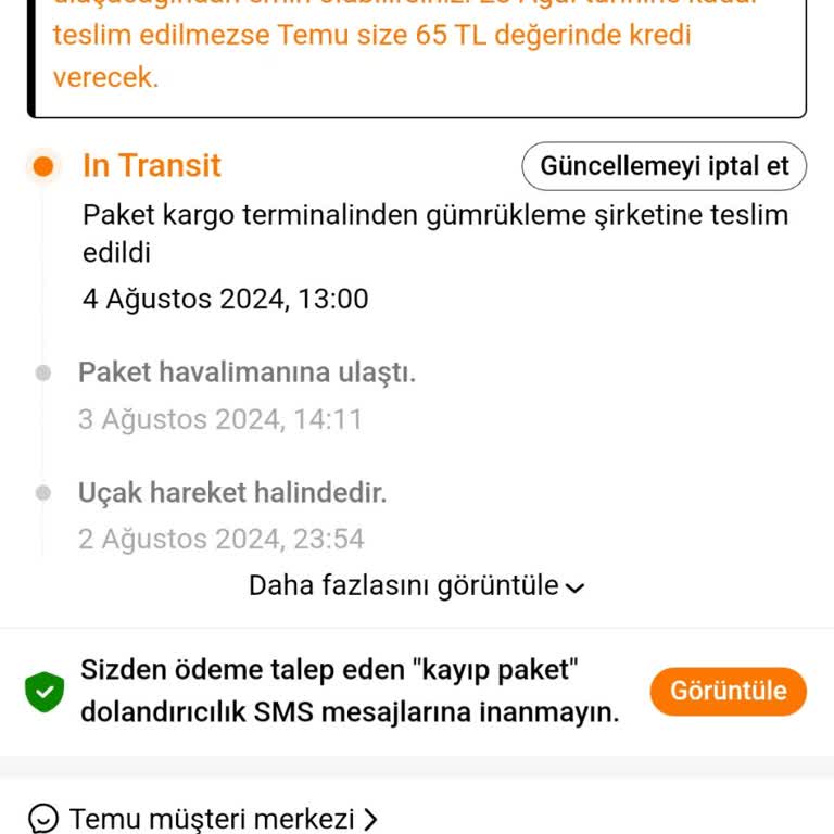 Temu Ve MNG Kargo Havalimanında Bekleyen Ürünler