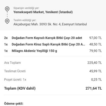 Yemek Sepeti Market Sorumsuzluğu
