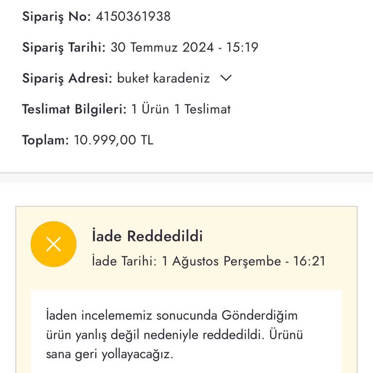 Boyner İade Sürecinde Mağduriyet Ve İletişim Sorunları