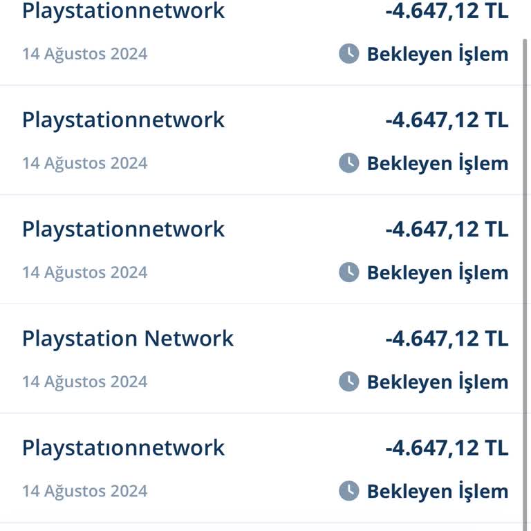 PlayStation Türkiye Playstationnetwork, Denizbank Kredi Kartımdan İzinsiz Para Çekti