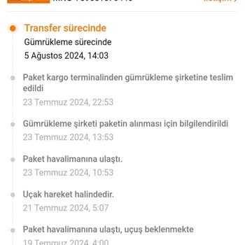 Temu Kargom 23 Günlük Gümrükte