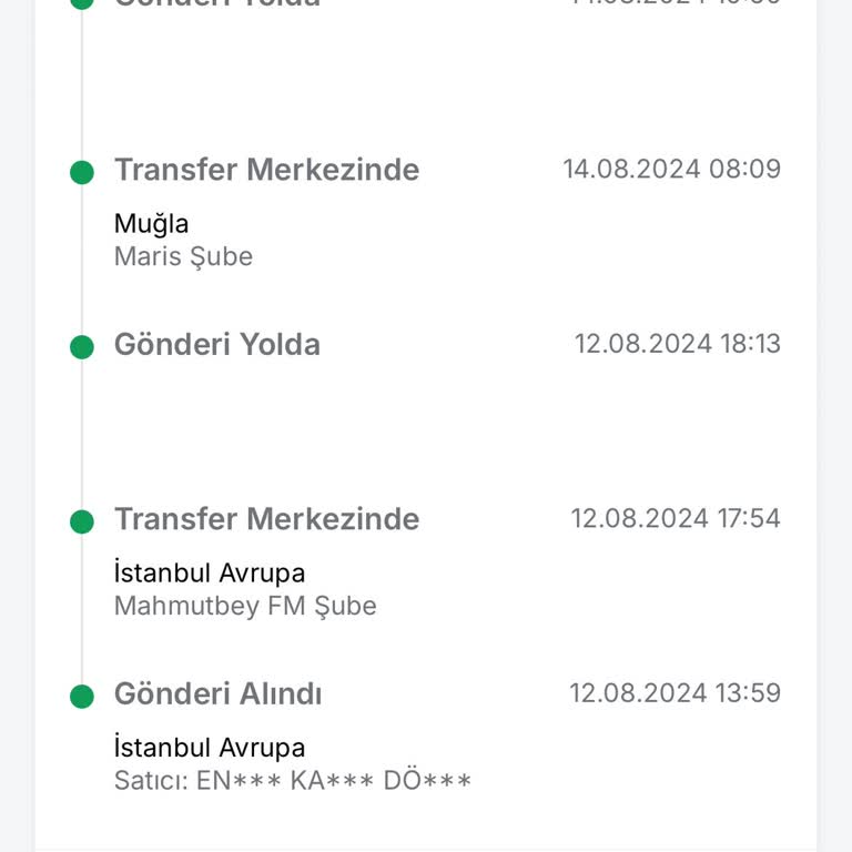 Trendyol Express Yanlış Transfer Hizmeti