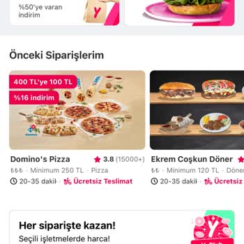 Yemeksepeti Domino's Siparişimde İndirim Uygulanmadı