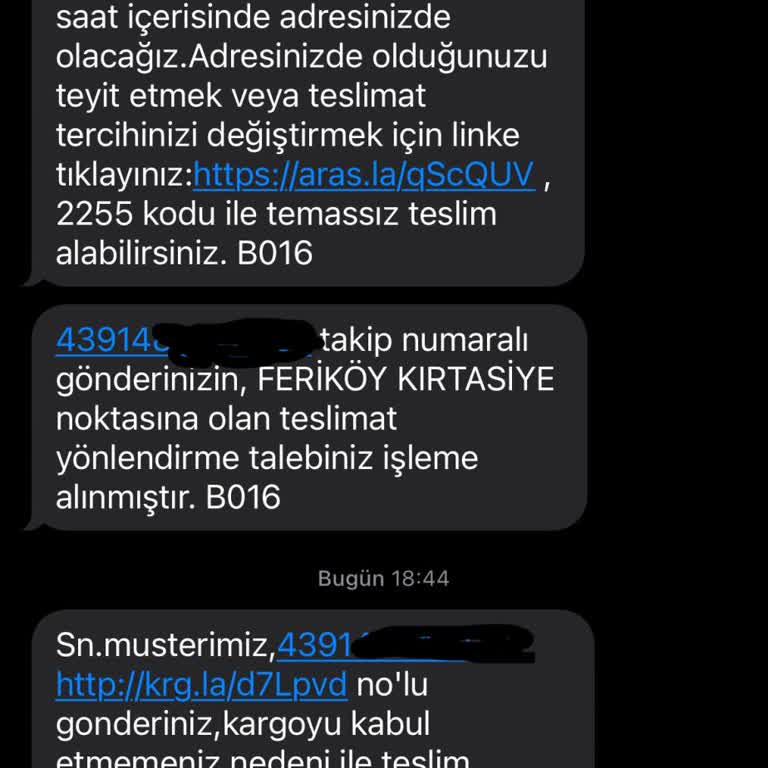 Aras Kargo 'çok Eksik' Hizmet