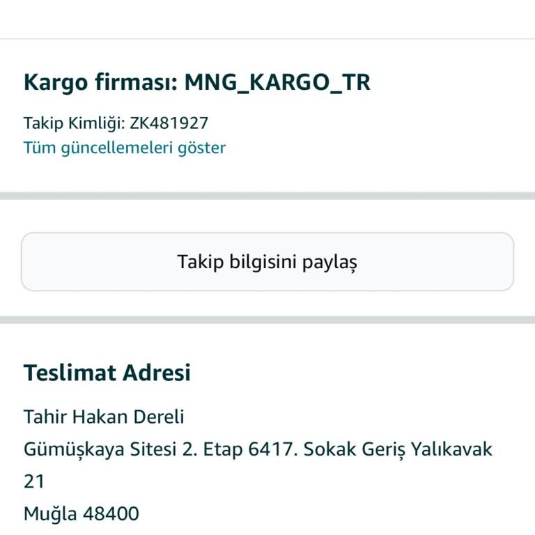 MNG Kargo Kargo Teslim Edilmedi.