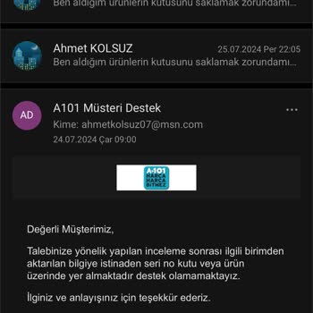 A101 Online Xiaomi Saç Kurutma Makinesine Sahip Çıkmadı Bozuk