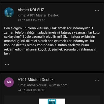 A101 Online Xiaomi Saç Kurutma Makinesine Sahip Çıkmadı Bozuk