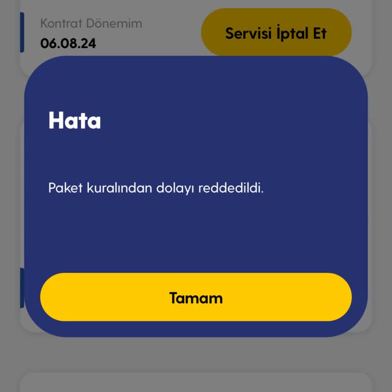 Turkcell Watch Cellular Paketi İptal Sorunu