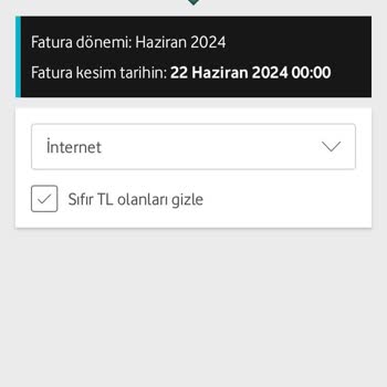 Vodafone Mobil Uygulamasında Hatalı Fatura Detayları