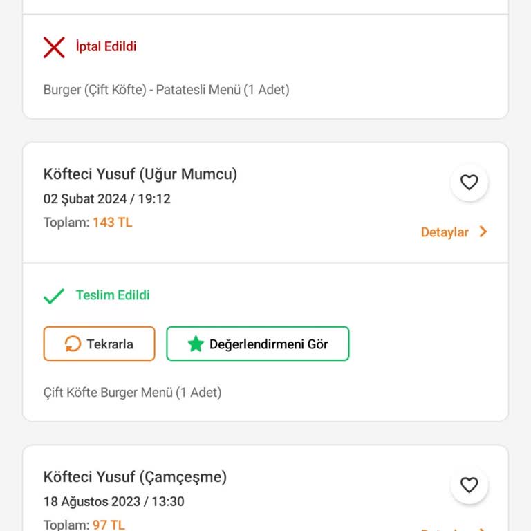 Trendyol Ve Köfteci Yusuf İle Yaşanan Sipariş Sorunu