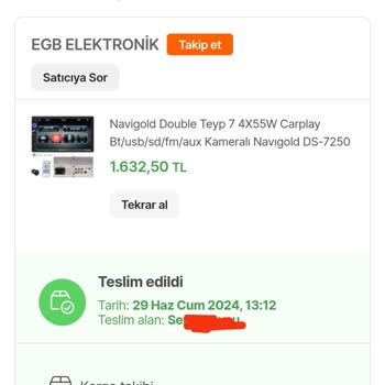 EGB Elektronik Double Teyp Donma Ve Fonksiyonların Çalışmaması...