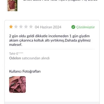 Pazarama Pişmanlığı Uygulama Sildim
