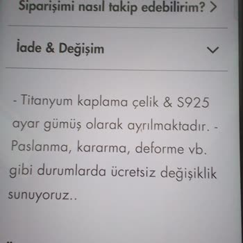 Miamoremi Ürün Değişim Talebi