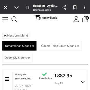 Tonny Black Siparişim 16 Gündür Kargolanmadı Sorumsuzluk!