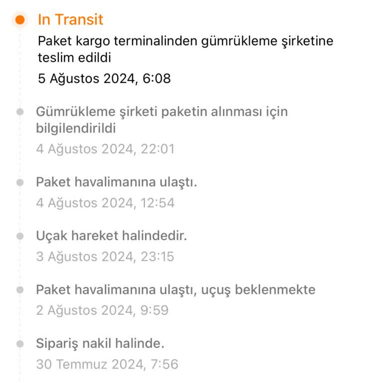 MNG Kargo Temudan Gümrükleme Şirketine Teslim Edildi Yazıyor Ürün Yok