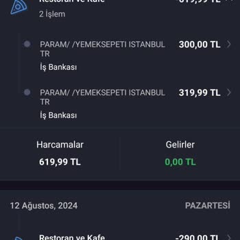 Yemeksepeti Sipariş Aşamasında Gerçekleşmeyen Siparişe Ödeme Alınması!
