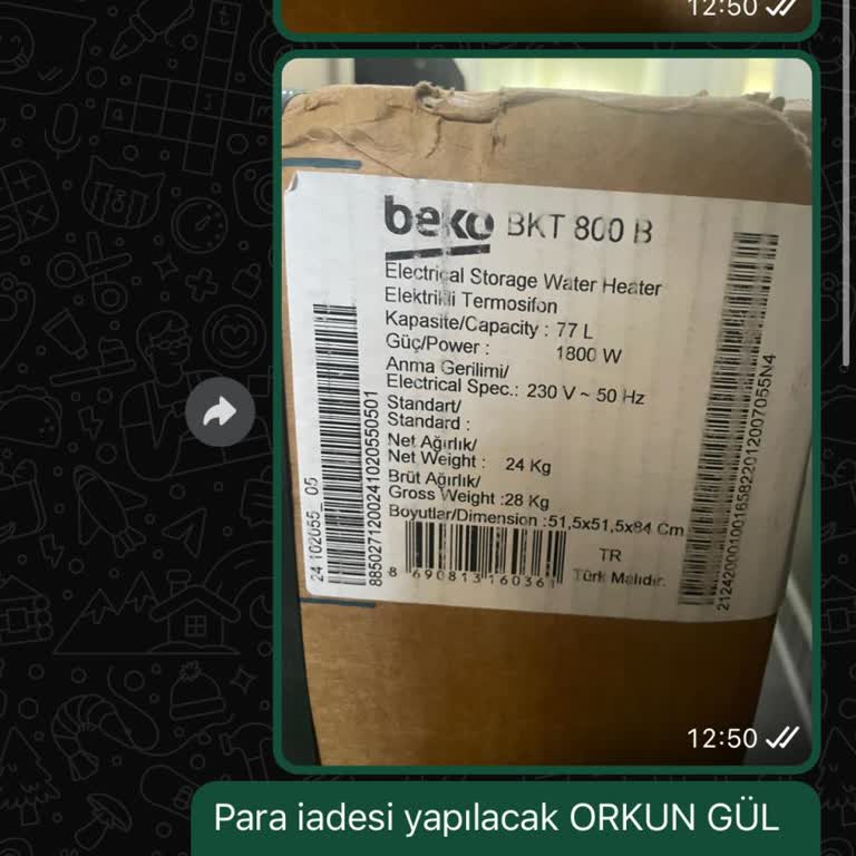 Gökçe Express İade Ettiğim Termosifonun Parasını 3 Hafta Geçti Hala Yatırmadılar.