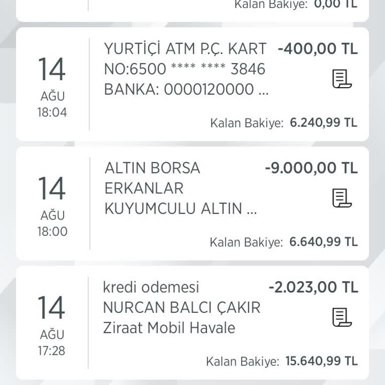 Ziraat Bankası Virman Yapma Habersiz Para Aktarma
