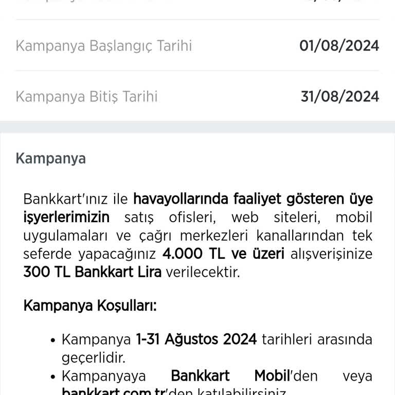 Ziraat Bankası Kampanya Detayı Vermemek İçin