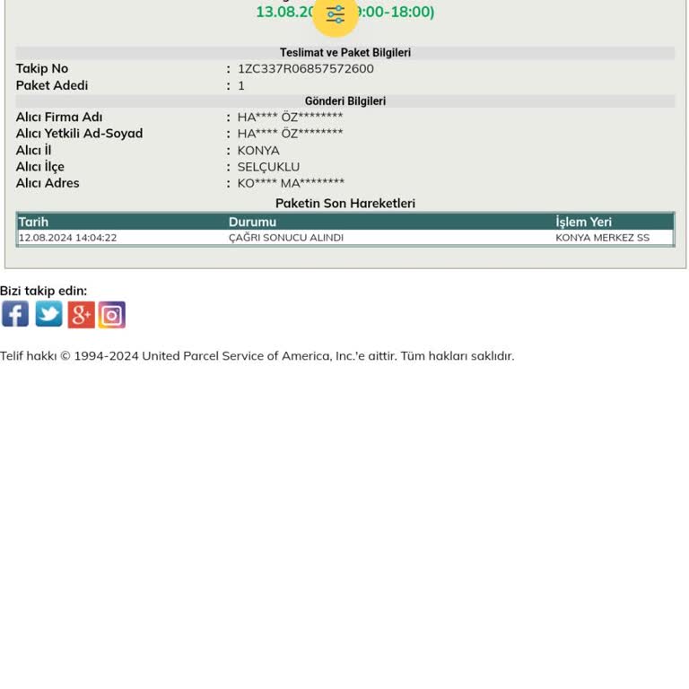 UPS Türkiye Teslimat Problemi Ve Plansızlık