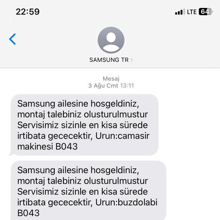 Samsung Servis Hizmetlerinde Yaşanan Sorun