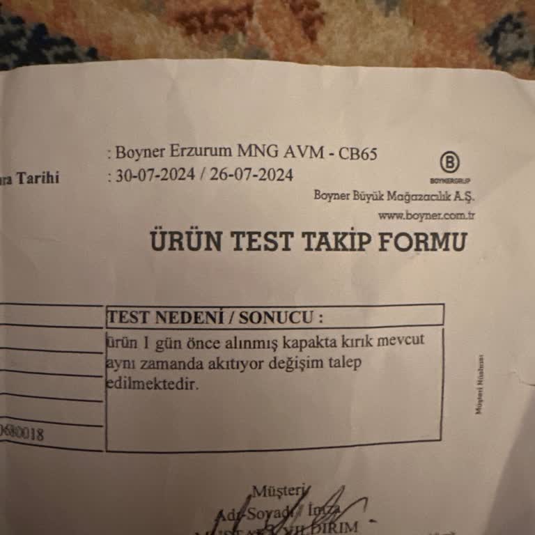 Boyner Mağazasının İlgisizliği Sorunu