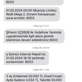 Vodafone'un Haksız Ücretlendirme ve Sözleşme İhlali
