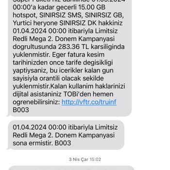 Vodafone'un Haksız Ücretlendirme ve Sözleşme İhlali