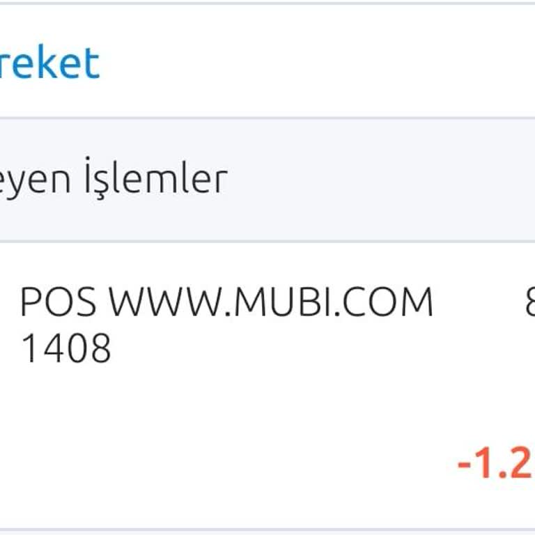Mubi Türkiye İptal Edilmiş Üyeliğimden Yıllık Ücret Kesildi