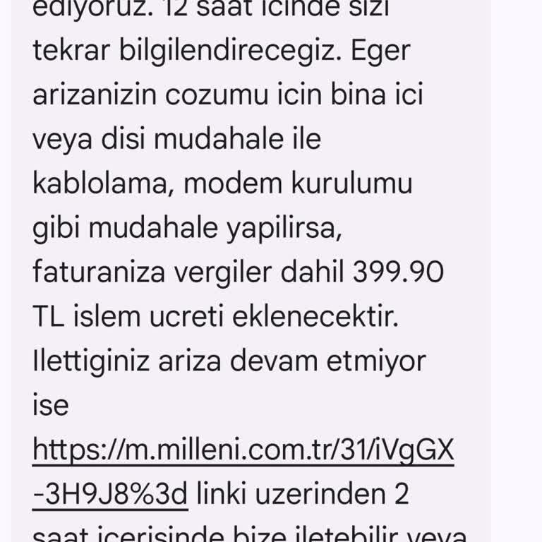 Türk Telekom Gaziantep İslahiye Yapılmayan İşlemi Yaptı Gibi Göstermek