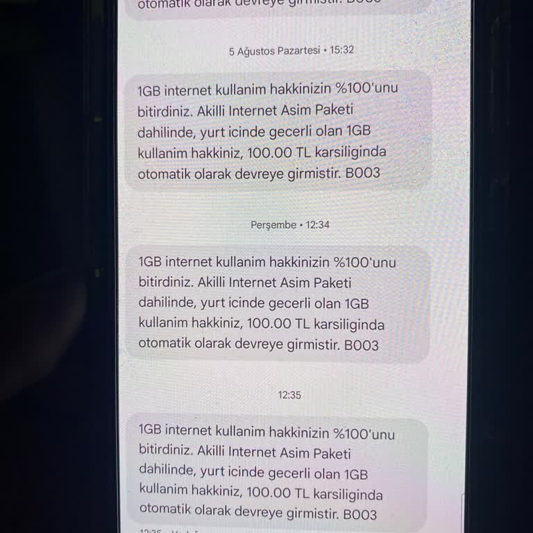 Yanıltıcı İnternet Aşım Ücretlendirmesi ve Bilgilendirme Eksikliği