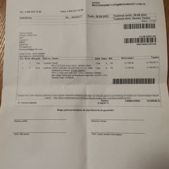 Fakir Ev Aletleri Media Markt Müşteriyi Mağdur Ediyor