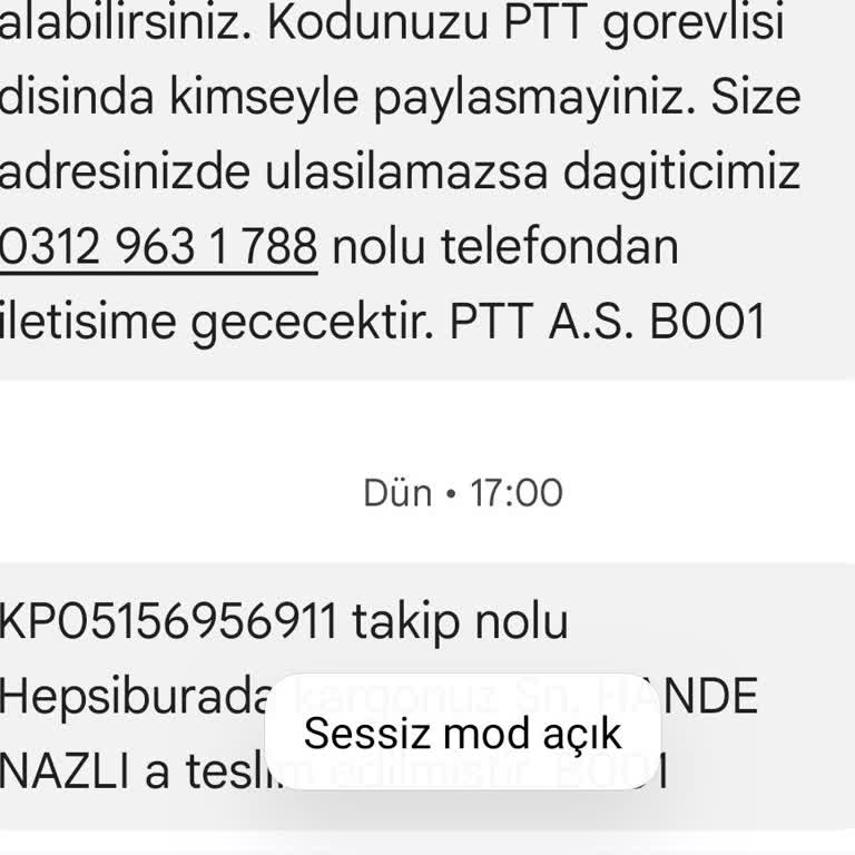PttAVM Yanlış Kişiye Teslim Edilen Kargo Sorunu